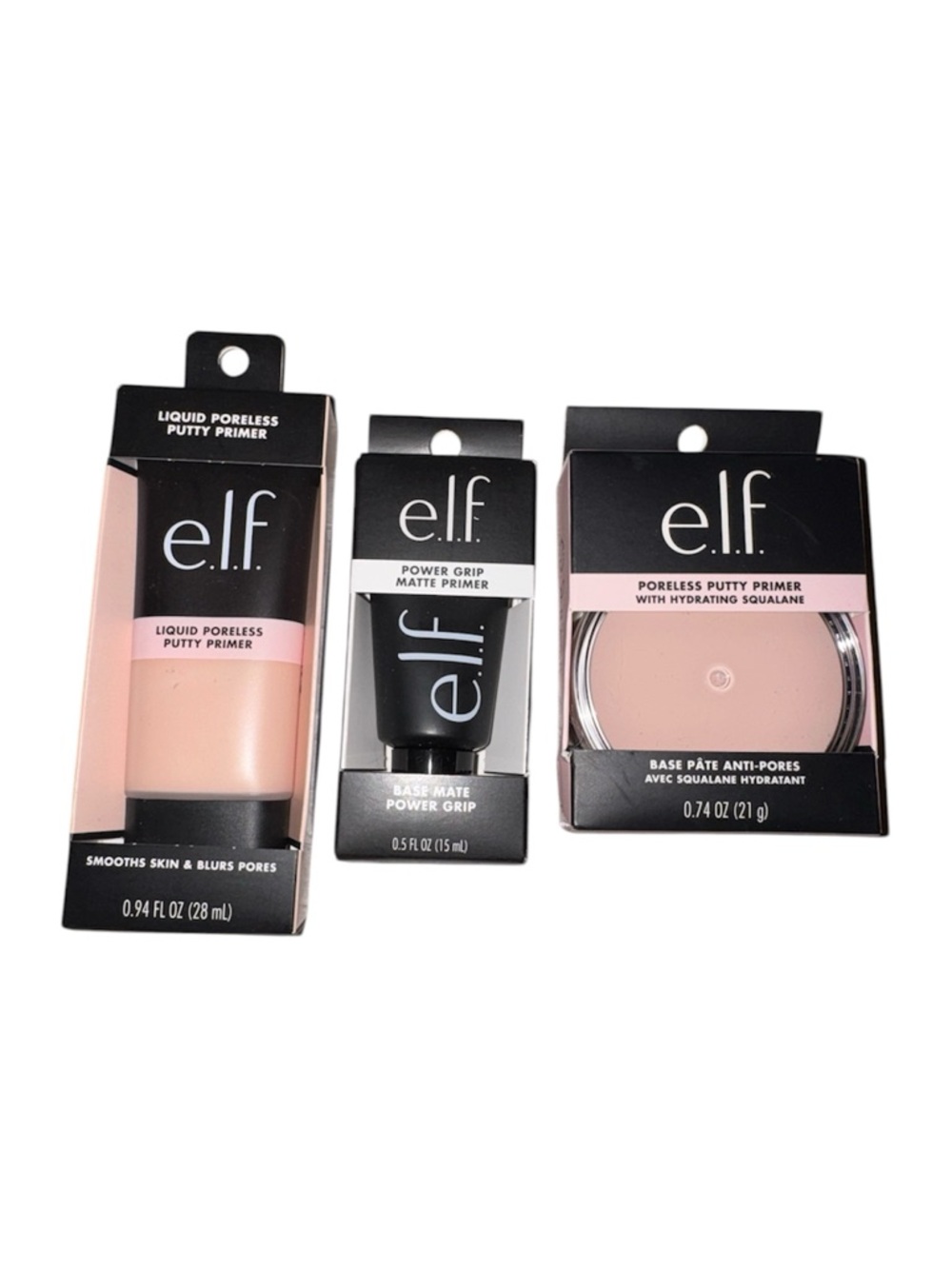 Elf primer Bundle- Poreless Putty & Matte Primers